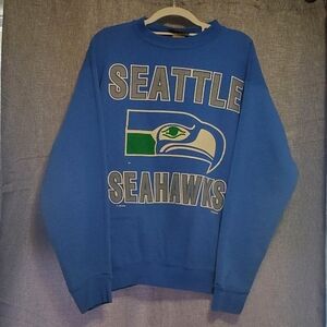 Vintage Jostens L Seattle Seahawks Blue Sweatshirt